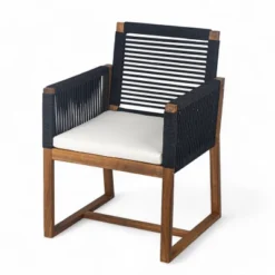 NicBex Polyester Patio Dining Chairs Set Of 2,Outdoor Chairs With Rope Design Back And Arms,Kitchen Chairs For Dining Room,Backyard -Nicbex GUEST 37d4daff 9d62 42a2 8932 901d3525a25f