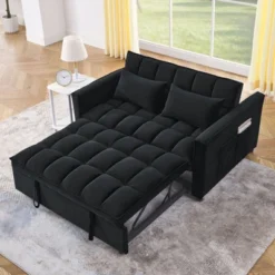 NicBex Modern Pull Out Sofa Bed Velvet Convertible Sleeper Sofa With Adjustable Backrest And 2 Pillows For Living Room 12 NicBex Modern Pull Out Sofa Bed Velvet Convertible Sleeper Sofa With Adjustable Backrest And 2 Pillows For Living Room -Nicbex GUEST 38e80a12 9376 4960 9f29 71f83e13e4ce