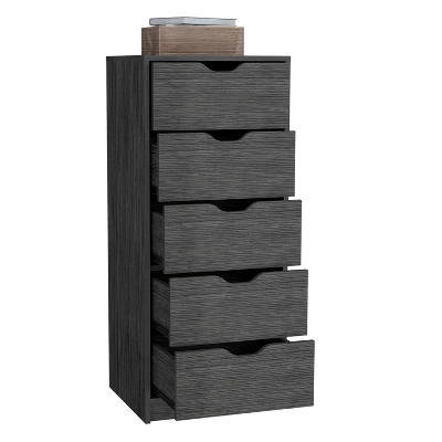 NicBex 5 Drawers Tall Dresserr For Bedroom,Modern Style Wooden Drawers With Free Handle,Dressers For Kids Room,Living Room,Entry And Hallway 5 NicBex 5 Drawers Tall Dresserr For Bedroom,Modern Style Wooden Drawers With Free Handle,Dressers For Kids Room,Living Room,Entry And Hallway - Image 3