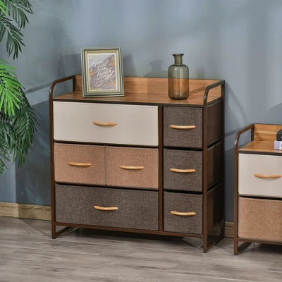 NicBex 7 Drawers Dresser For Bedroom,Fabric Dresser With Wooden Platform,Dressers For Kids Room,Living Room,Entry And Hallway,Brown 2 NicBex 7 Drawers Dresser For Bedroom,Fabric Dresser With Wooden Platform,Dressers For Kids Room,Living Room,Entry And Hallway,Brown