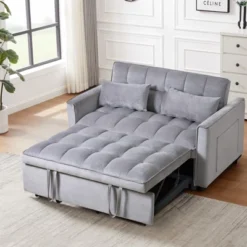 NicBex 3-in-1 Convertible Sleeper Sofa Bed With Adjustable Backrest,Pull-Out Couch Bed With Pockets,Velvet Loveseat Sofa For Living Room 13 NicBex 3-in-1 Convertible Sleeper Sofa Bed With Adjustable Backrest,Pull-Out Couch Bed With Pockets,Velvet Loveseat Sofa For Living Room -Nicbex GUEST 3f4e1179 e2d7 43e4 807a 831967c17d4a 2