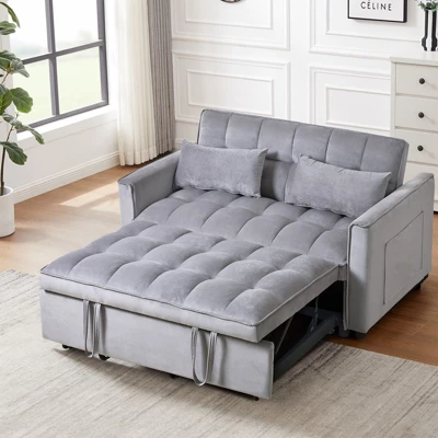 NicBex Modern 3-in-1 Pull Out Sofa Bed With Adjustable Backrest & Pockets,Convertible Sleeper Sofa Couch For Living Room,Apartment 8 NicBex Modern 3-in-1 Pull Out Sofa Bed With Adjustable Backrest & Pockets,Convertible Sleeper Sofa Couch For Living Room,Apartment - Image 6