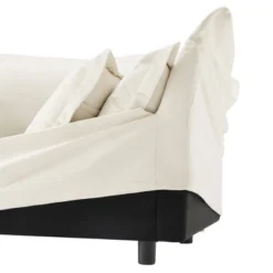 NicBex Couches For Living Room Single Deep Seat Sofa Couch Fabric Slip-covered Armchair With 1 Big Back Cushion And 2 Big Toss Pillows -Nicbex GUEST 403fdc59 d53b 4aa8 aa41 220b081e0b1e