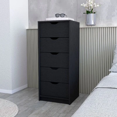 NicBex Narrow 5-Drawer Dresser,Modern Tall Dressers For Bedroom,Chest Of Drawers For Living Room,Dining Room,Hallway,Contemporary Style 6 NicBex Narrow 5-Drawer Dresser,Modern Tall Dressers For Bedroom,Chest Of Drawers For Living Room,Dining Room,Hallway,Contemporary Style - Image 5