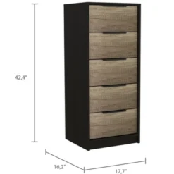 NicBex 5 Drawers Dresser For Bedroom,Modern Style Wooden Drawers With Black Handle,Dressers For Kids Room,Living Room,Entry And Hallway 11 NicBex 5 Drawers Dresser For Bedroom,Modern Style Wooden Drawers With Black Handle,Dressers For Kids Room,Living Room,Entry And Hallway -Nicbex GUEST 40e39cdb e879 4b64 b126 5585435f1b79