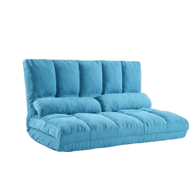 NicBex Double Folding Sofa Floor Recliner Sofa Futon Sofa With 2 Pillows Backrest Can Be Adjusted Forward And Backward 3 NicBex Double Folding Sofa Floor Recliner Sofa Futon Sofa With 2 Pillows Backrest Can Be Adjusted Forward And Backward