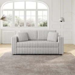 NicBex Couches For Living Room 44.9" Single Sofa Minimalist Corduroy Upholstered Sofa Couch With Pull Out Storage And 1 Piilow For Bedroom -Nicbex GUEST 46355d2e 00d6 4a5c 9e7b 498496f468a9