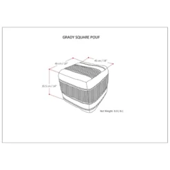 NicBex Chic Square Striped Pouf Ottoman Multicolored Footstool For Living Room, Bedroom, Blue/Natural 13 NicBex Chic Square Striped Pouf Ottoman Multicolored Footstool For Living Room, Bedroom, Blue/Natural -Nicbex GUEST 47f105ce 0040 4a07 8056 eb132d078987