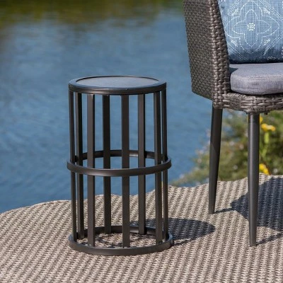 NicBex Modern Metal Outdoor End Table Outdoor Side Table, Patio Table Small Table Outdoor Coffee Table For Backyard, Balcony, Porch 8 NicBex Modern Metal Outdoor End Table Outdoor Side Table, Patio Table Small Table Outdoor Coffee Table For Backyard, Balcony, Porch - Image 6