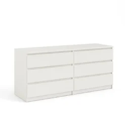 NicBex 6 Drawer Double Dresser For Bedroom,Modern Freestanding Dresser,Storage Dressers For Bedroom, Living Room, Hallway -Nicbex GUEST 4a8b9796 8c2b 4585 bdd3 f4a91cb274fd