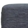 NicBex Stylish Square Pouf Ottoman Soft Textured Footstool For Living Room, Bedroom, Lounge, Dark Blue