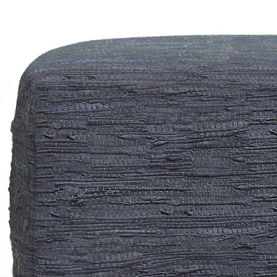 NicBex Stylish Square Pouf Ottoman Soft Textured Footstool For Living Room, Bedroom, Lounge, Dark Blue 3 NicBex Stylish Square Pouf Ottoman Soft Textured Footstool For Living Room, Bedroom, Lounge, Dark Blue