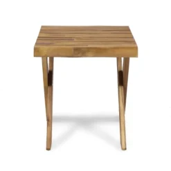 NicBex 18" Square Outdoor Side End Table,Patio Small End Table With Cross Base,Rustic Accent Table For Backyard And Deck -Nicbex GUEST 4c2dfb7d ef2b 4074 bc8f d293757f409a 1
