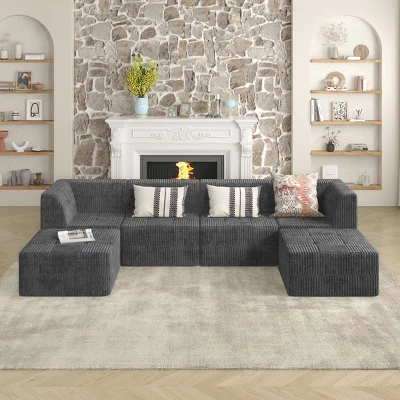 NicBex Couches For Living Room Single Seat Compressed Sofa Corduroy Sectional Sofa Couch Modern Upholstered Sofa Bed Sleeper For Apartment 9 NicBex Couches For Living Room Single Seat Compressed Sofa Corduroy Sectional Sofa Couch Modern Upholstered Sofa Bed Sleeper For Apartment - Image 7