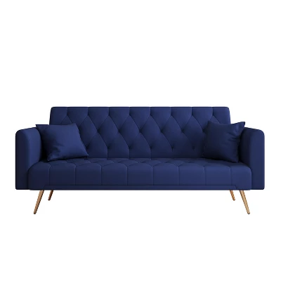 NicBex 71 Inch Velvet Convertible Love Seat Sofa Retro Style Upholstered Sofa Couch For Small Living Room,Bedroom 12 NicBex 71 Inch Velvet Convertible Love Seat Sofa Retro Style Upholstered Sofa Couch For Small Living Room,Bedroom - Image 10