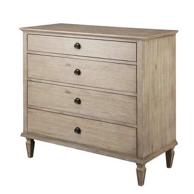 NicBex 4 Drawer Dresser For Bedroom,Modern Style Drawers With Black Round Handle,Dressers For Kids Room,Living Room,Entry And Hallway,Natural 7 NicBex 4 Drawer Dresser For Bedroom,Modern Style Drawers With Black Round Handle,Dressers For Kids Room,Living Room,Entry And Hallway,Natural - Image 5