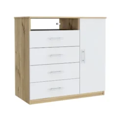 NicBex 4 Drawers Dresser For Bedroom With 1 Open Shelf And 1 Cabinet,Chest Of Drawers With Metal Handles Design,Storage Dressers For Bedroom 12 NicBex 4 Drawers Dresser For Bedroom With 1 Open Shelf And 1 Cabinet,Chest Of Drawers With Metal Handles Design,Storage Dressers For Bedroom -Nicbex GUEST 500ea7fe 247b 4927 8825 7771b1f520e5
