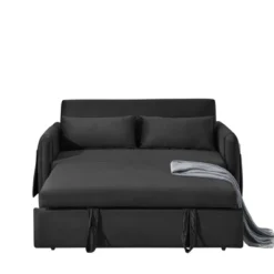 NicBex 55" Convertible Velvet Loveseat Sofa With 2 Detachable Arm Pockets, 2 Pillows And Adjustable Backrest For Living Room 14 NicBex 55" Convertible Velvet Loveseat Sofa With 2 Detachable Arm Pockets, 2 Pillows And Adjustable Backrest For Living Room -Nicbex GUEST 504daf10 e3bd 42c9 86c5 b12be0b8d80e