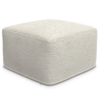 NicBex Square Pouf Foot Stools Ottoman, Multi-functional Ottoman Foot Rest With Boucle Fabric For Bedroom, Living Room, White 3 NicBex Square Pouf Foot Stools Ottoman, Multi-functional Ottoman Foot Rest With Boucle Fabric For Bedroom, Living Room, White