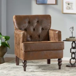 NicBex Harrison Tufted Club Chair - Upholstered Accent Armchair, Classic Living Room Seating 20 NicBex Harrison Tufted Club Chair - Upholstered Accent Armchair, Classic Living Room Seating -Nicbex GUEST 50ca7a8b 1c1c 4b30 bad3 50bca4d8601f