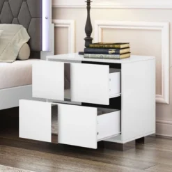 NicBex Night Stand With Drawers,Mirrored Side Table With Metal Handles,Modern Nightstand For Bedroom,Living Room,Bedroom Furniture 13 NicBex Night Stand With Drawers,Mirrored Side Table With Metal Handles,Modern Nightstand For Bedroom,Living Room,Bedroom Furniture -Nicbex GUEST 52f10e2c 0457 4199 a86e 77603af63d2c