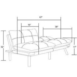 NicBex Modern Folding Sofa Bed, Versatile 2-in-1 Sleeper Sofa, Convertible Loveseat Sofa With Adjustable Armrests & Backrest, Couches For Living Room -Nicbex GUEST 544dc5a9 637b 48fc a594 bbbcb300719a