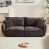 NicBex Couches For Living Room 68.1" Triple Sectional Sofa With 2 Pillows Padded Seat And Back And Armrests For Apartment, Black -Nicbex GUEST 56171a9b 24ca 499b b684 816ff2aabbc9