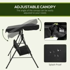 NicBex 3-Seat Outdoor Patio Swing Chair With Removable Cushion And Adjustable Tilt Canopy For Patio Bedroom Garden 11 NicBex 3-Seat Outdoor Patio Swing Chair With Removable Cushion And Adjustable Tilt Canopy For Patio Bedroom Garden -Nicbex GUEST 566bd9cc a069 4578 af54 4931d757ef89