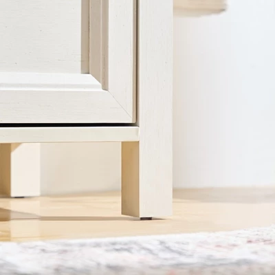 NicBex Wood White Dresser With Barn Door Style,Dressers Organizer For Bedroom,Living Room,Hallway,White 6 NicBex Wood White Dresser With Barn Door Style,Dressers Organizer For Bedroom,Living Room,Hallway,White - Image 4