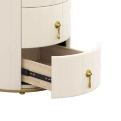 NicBex 1PC/2PCS Round Night Stand With Marble Stickers Top,3 Drawers Nightstand With Metal Handles,Bedside Table For Bedroom,Living Room Furniture 9 NicBex 1PC/2PCS Round Night Stand With Marble Stickers Top,3 Drawers Nightstand With Metal Handles,Bedside Table For Bedroom,Living Room Furniture -Nicbex GUEST 57ef0f83 98bc 4d77 9ca2 efd39e88ffa1