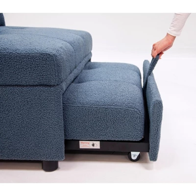 NicBex Couches For Living Room Modern Armless Convertible Sofa Bed Upholstered Hidden Pull-out Couch For Apartment 5 NicBex Couches For Living Room Modern Armless Convertible Sofa Bed Upholstered Hidden Pull-out Couch For Apartment - Image 3