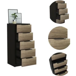 NicBex 5 Drawers Dresser For Bedroom,Modern Style Wooden Drawers With Black Handle,Dressers For Kids Room,Living Room,Entry And Hallway 12 NicBex 5 Drawers Dresser For Bedroom,Modern Style Wooden Drawers With Black Handle,Dressers For Kids Room,Living Room,Entry And Hallway -Nicbex GUEST 5d494748 34a9 4db8 a212 59057364b0e7
