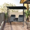 NicBex 2-Seat Outdoor Patio Swing Chair With Pivot Storage Table,Cup Holder And Adjustable Shade For Patio Bedroom Garden 2 NicBex 2-Seat Outdoor Patio Swing Chair With Pivot Storage Table,Cup Holder And Adjustable Shade For Patio Bedroom Garden -Nicbex GUEST 5e2e7f6c 80f7 4c5f a731 9eb40d3b9397