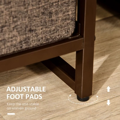 NicBex 7 Drawers Dresser For Bedroom,Fabric Dresser With Wooden Platform,Dressers For Kids Room,Living Room,Entry And Hallway,Brown 5 NicBex 7 Drawers Dresser For Bedroom,Fabric Dresser With Wooden Platform,Dressers For Kids Room,Living Room,Entry And Hallway,Brown - Image 4