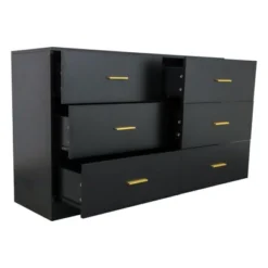 NicBex Modern Drawer Dresser,Wooden Double Dressers With Gold Metall Handles,Chest Of Drawers For Bedroom,Living Room,Dining Room,Hallway 9 NicBex Modern Drawer Dresser,Wooden Double Dressers With Gold Metall Handles,Chest Of Drawers For Bedroom,Living Room,Dining Room,Hallway -Nicbex GUEST 62575403 e983 48ba b0aa 33d5efb2299f 1