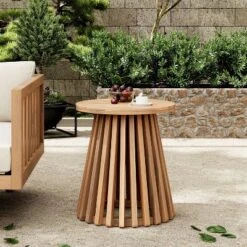 NicBex Round Outdoor Coffee Table,End Tables Made Of Acacia Wood,Outdoor Side Table For Lawn,Backyard & Balcony,Outdoor Furniture 13 NicBex Round Outdoor Coffee Table,End Tables Made Of Acacia Wood,Outdoor Side Table For Lawn,Backyard & Balcony,Outdoor Furniture -Nicbex GUEST 64e6b0c4 f5a7 4fa0 bfda f2b872b462bc 1