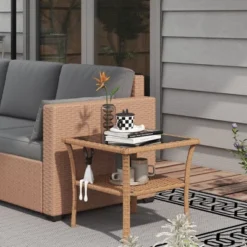 NicBex Modern Outdoor End Table Outdoor Side Table, Patio Table Small Table Outdoor Coffee Table For Backyard, Balcony, Porch 13 NicBex Modern Outdoor End Table Outdoor Side Table, Patio Table Small Table Outdoor Coffee Table For Backyard, Balcony, Porch -Nicbex GUEST 650ec494 dc24 483b a7d1 24927ab6a5d6