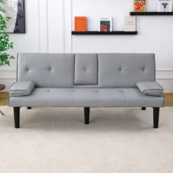 NicBex Convertible Sofa Bed,67" Modern Futon Sofa Bed With Cup Holder,Sleeper Couch For Small Spaces,Apartments & Offices 18 NicBex Convertible Sofa Bed,67" Modern Futon Sofa Bed With Cup Holder,Sleeper Couch For Small Spaces,Apartments & Offices -Nicbex GUEST 651d3373 d5e6 4c01 b815 920c7e1e19fc