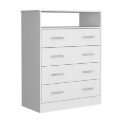 NicBex 4 Drawers Dresser For Bedroom With 1 Open Shelf,Chest Of Drawers With White Metal Handle,Storage Dressers For Bedroom -Nicbex GUEST 657a559c d61e 46e9 a39e fc75ee0a8322