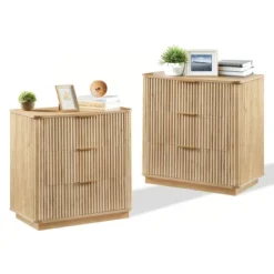 NicBex 27.6" Modern Night Stand Set 2,Wood Nightstand With 3 Drawers,Bedside Table With Wave Design,Chest Of Drawers For Bedroom&Hallway 12 NicBex 27.6" Modern Night Stand Set 2,Wood Nightstand With 3 Drawers,Bedside Table With Wave Design,Chest Of Drawers For Bedroom&Hallway -Nicbex GUEST 66158499 1453 46cc 9c37 f327eccc8eec