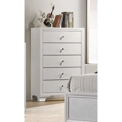 NicBex Classic 5-Drawer Dresser,Stylish Tall Dressers With Metal Handles,Chest Of Drawers For Bedroom,Living Room,Hallway,Bedroom Furniture 9 NicBex Classic 5-Drawer Dresser,Stylish Tall Dressers With Metal Handles,Chest Of Drawers For Bedroom,Living Room,Hallway,Bedroom Furniture - Image 7