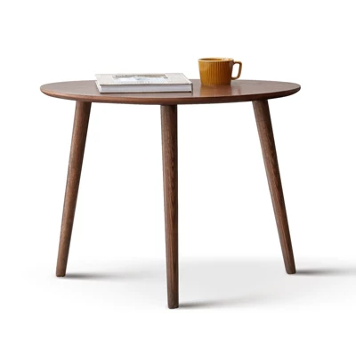 NicBex Small Round 24"H Side Tables, Solid Acacia Wood Patio End Table Coffee Table With Metal Leg, Outdoor/Indoor Accent Table 7 NicBex Small Round 24"H Side Tables, Solid Acacia Wood Patio End Table Coffee Table With Metal Leg, Outdoor/Indoor Accent Table - Image 5