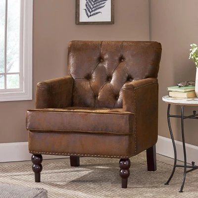 NicBex Harrison Tufted Club Chair - Upholstered Accent Armchair, Classic Living Room Seating 3 NicBex Harrison Tufted Club Chair - Upholstered Accent Armchair, Classic Living Room Seating