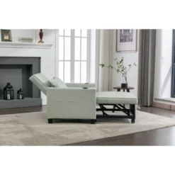 NicBex 3-in-1 Convertible Sleeper Chair,Leather Folding Sofa Bed With USB Ports,Comfortable Couches With 4 Side Pockets For Living Room,Green -Nicbex GUEST 6831d943 c8ad 49b0 9316 11538091738a