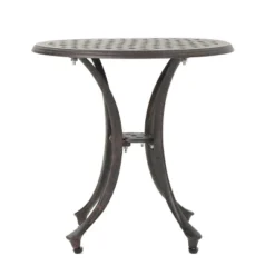 NicBex Modern Aluminum Outdoor End Table Outdoor Side Table, Outdoor Coffee Table Patio Table Small Table Outdoor Table For Backyard, Balcony, Porch