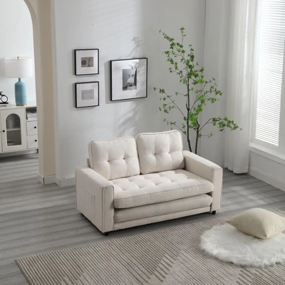 NicBex 55 Inch Velvet Sectional Sofa Bed Luxury Foldable Sleeper Sofabed Modern Convertible Design Living Room Statement Piece 3 NicBex 55 Inch Velvet Sectional Sofa Bed Luxury Foldable Sleeper Sofabed Modern Convertible Design Living Room Statement Piece