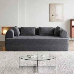 NicBex Modern Convertible Sleeper Sofa Futon Couch With Cylindrical Pillow,Comfortable Folding Sofa Couch For Living Room,Apartment 15 NicBex Modern Convertible Sleeper Sofa Futon Couch With Cylindrical Pillow,Comfortable Folding Sofa Couch For Living Room,Apartment -Nicbex GUEST 6b0862ca 5f99 4d9a ab26 a141fcf25901