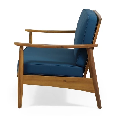 Modern Outside Willowbrook Loveseat And Coffee Table,blue -Christopher Knight Home 8 Modern Outside Willowbrook Loveseat And Coffee Table,blue -Christopher Knight Home - Image 6