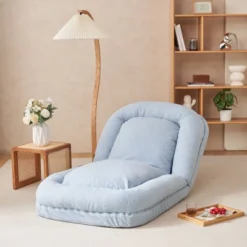 NicBex Folding Lazy Floor Sofa Convertible Sofa Bed Backrest Adjustable In 18 Positions Comes With 2 Soft Pillows -Nicbex GUEST 6c4102a5 9162 4852 baac f8082fea64ba