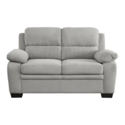 NicBex Loveseat Sofa Mid-Century Modern 1pc Loveseat With Tufted Button Back And Wood Frame 2 Seater Sofa Couch For Living Room,Bedroom,Gray -Nicbex GUEST 6d5b0aa6 9d72 4e18 8889 fa1cfd871ed9